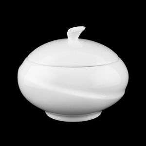 Wedgwood Solar Bone China Shape225 Oval Sugar Bowl With Lid Made in England